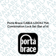 Porta Brace CABLE-LOCK4 TSA Combination Lock Set (Set of 4)