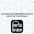 Porta Brace DIV-ADDONSET Divider kit add-on for 5 inch dividers