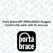 Porta Brace HIP-3PROLENSXL Rugged Cordura hip-pack with XL lens cup