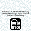 Porta Brace TLQB-28XTKIT 28in Long lightweight semi rigid tripod case with included 15lb sand bag