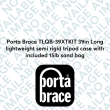 Porta Brace TLQB-39XTKIT 39in Long lightweight semi rigid tripod case with included 15lb sand bag