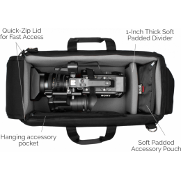 Porta Brace CAR-3CAM Cargo Case, Camera Edition, Black, Large