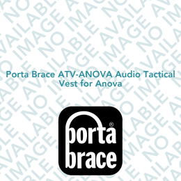 Porta Brace ATV-ANOVA Audio Tactical Vest for Anova