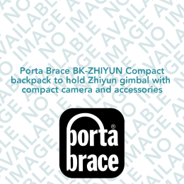 Porta Brace BK-ZHIYUN Compact backpack to hold Zhiyun gimbal with compact camera and accessories