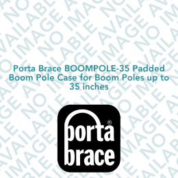 Porta Brace BOOMPOLE-35 Padded Boom Pole Case for Boom Poles up to 35 inches