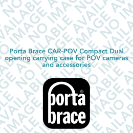 Porta Brace CAR-POV Compact Dual opening carrying case for POV cameras and accessories