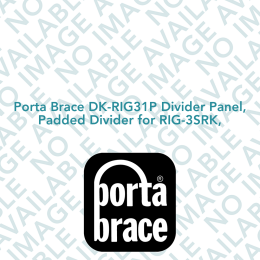 Porta Brace DK-RIG31P Divider Panel, Padded Divider for RIG-3SRK,