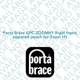 Porta Brace GPC-ZOOMH1 Rigid frame zippered pouch for Zoom H1