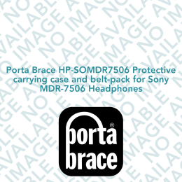 Porta Brace HP-SOMDR7506 Protective carrying case and belt-pack for Sony MDR-7506 Headphones