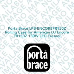 Porta Brace LPB-ENCOREFR150Z Rolling Case for American DJ Encore FR150Z 130W LED Fresnel