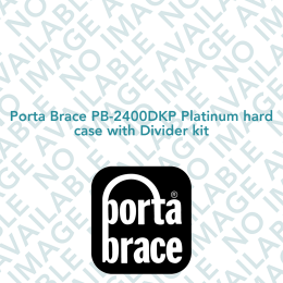 Porta Brace PB-2400DKP Platinum hard case with Divider kit