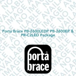 Porta Brace PB-2600LEDP PB-2600EP & PR-C2LED Package