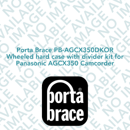 Porta Brace PB-AGCX350DKOR Wheeled hard case with divider kit for Panasonic AGCX350 Camcorder