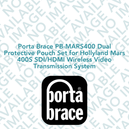 Porta Brace PB-MARS400 Dual Protective Pouch Set for Hollyland Mars 400S SDI/HDMI Wireless Video Transmission System