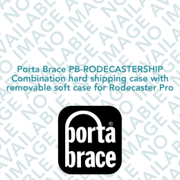Porta Brace PB-RODECASTERSHIP Combination hard shipping case with removable soft case for Rodecaster Pro