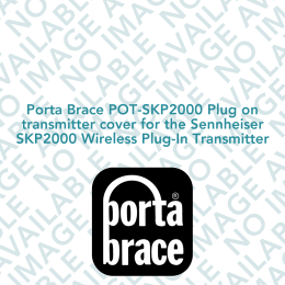 Porta Brace POT-SKP2000 Plug on transmitter cover for the Sennheiser SKP2000 Wireless Plug-In Transmitter
