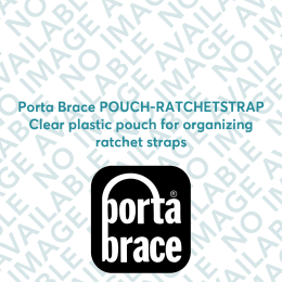 Porta Brace POUCH-RATCHETSTRAP Clear plastic pouch for organizing ratchet straps