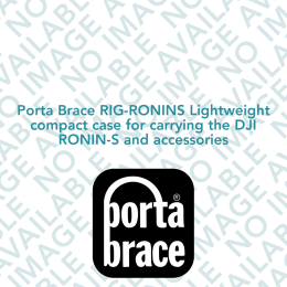 Porta Brace RIG-RONINS Lightweight compact case for carrying the DJI RONIN-S and accessories