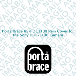 Porta Brace RS-HDC3100 Rain Cover for the Sony HDC-3100 Camera