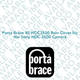 Porta Brace RS-HDC3500 Rain Cover for the Sony HDC-3500 Camera