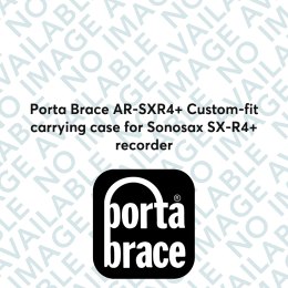 Porta Brace AR-SXR4+ Custom-fit carrying case for Sonosax SX-R4+ recorder