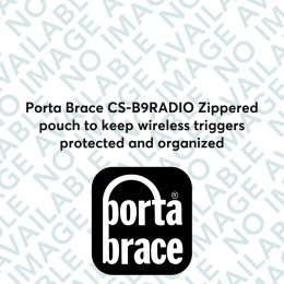 Porta Brace CS-B9RADIO Zippered pouch to keep wireless triggers protected and organized