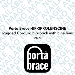 Porta Brace HIP-3PROLENSCINE Rugged Cordura hip-pack with cine lens cup