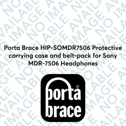 Porta Brace HIP-SOMDR7506 Protective carrying case and belt-pack for Sony MDR-7506 Headphones