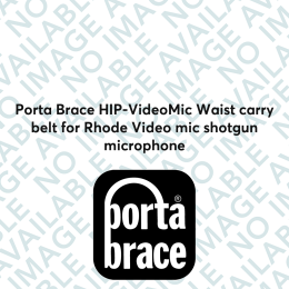 Porta Brace HIP-VideoMic Waist carry belt for Rhode Video mic shotgun microphone
