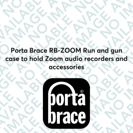 Porta Brace RB-ZOOM Run and gun case to hold Zoom audio recorders and accessories