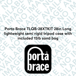 Porta Brace TLQB-28XTKIT 28in Long lightweight semi rigid tripod case with included 15lb sand bag